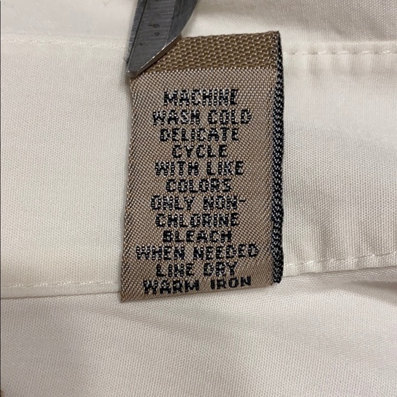 i.e. White Button-Up Blouse w/Cuff Sleeves  -14 - Picture 10 of 14